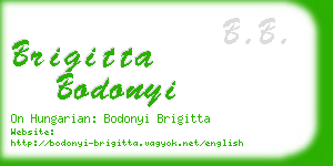 brigitta bodonyi business card